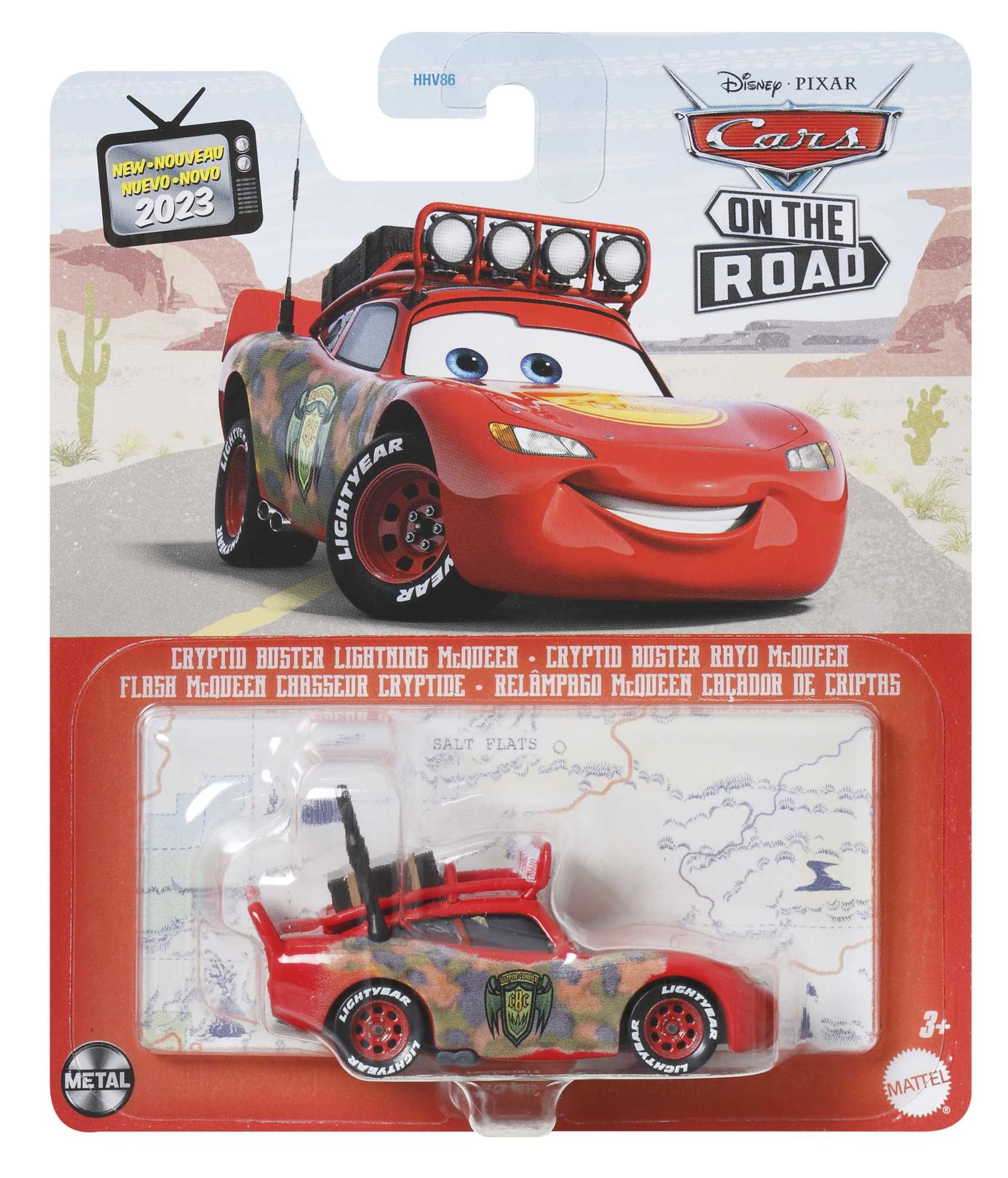 Carros da Disney e Pixar Diecast Veículo de Brinquedo Relâmpago McQueen Destruidor de Criaturas