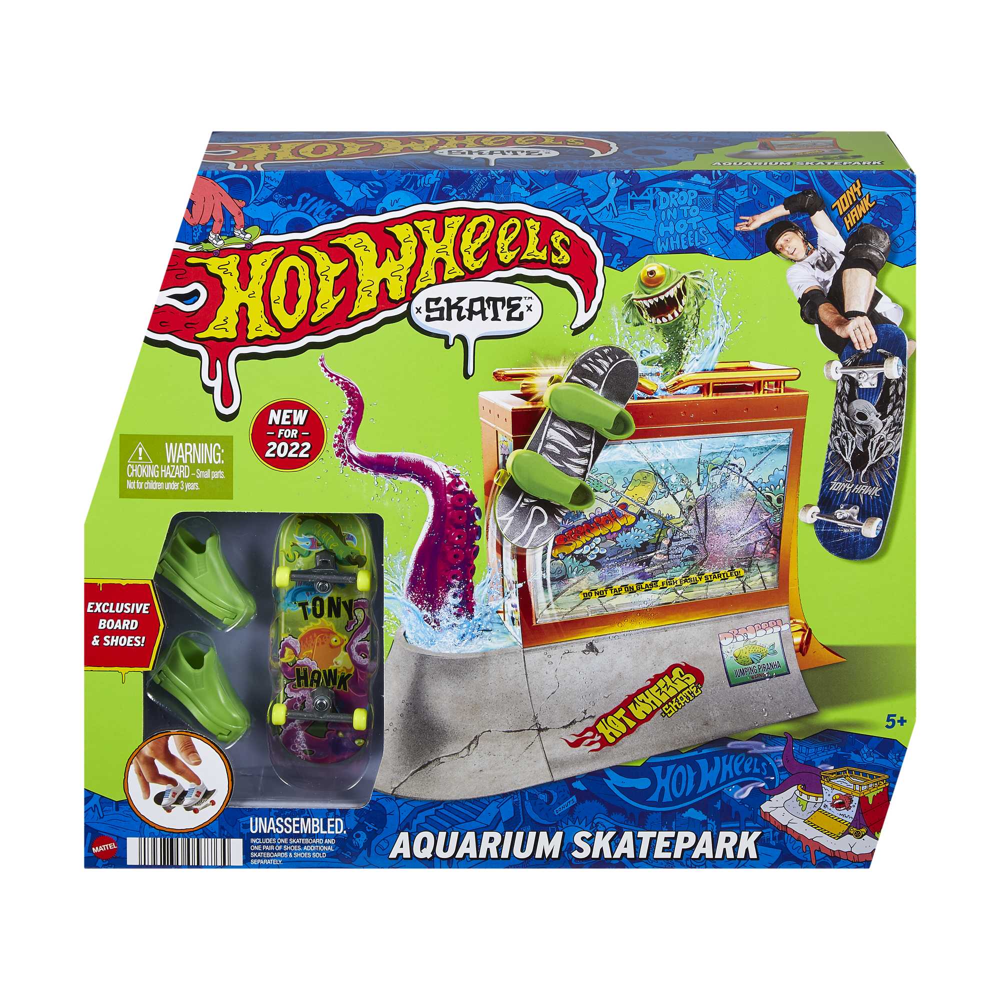 Hot Wheels Skate Pista de Juguete Set Acuario