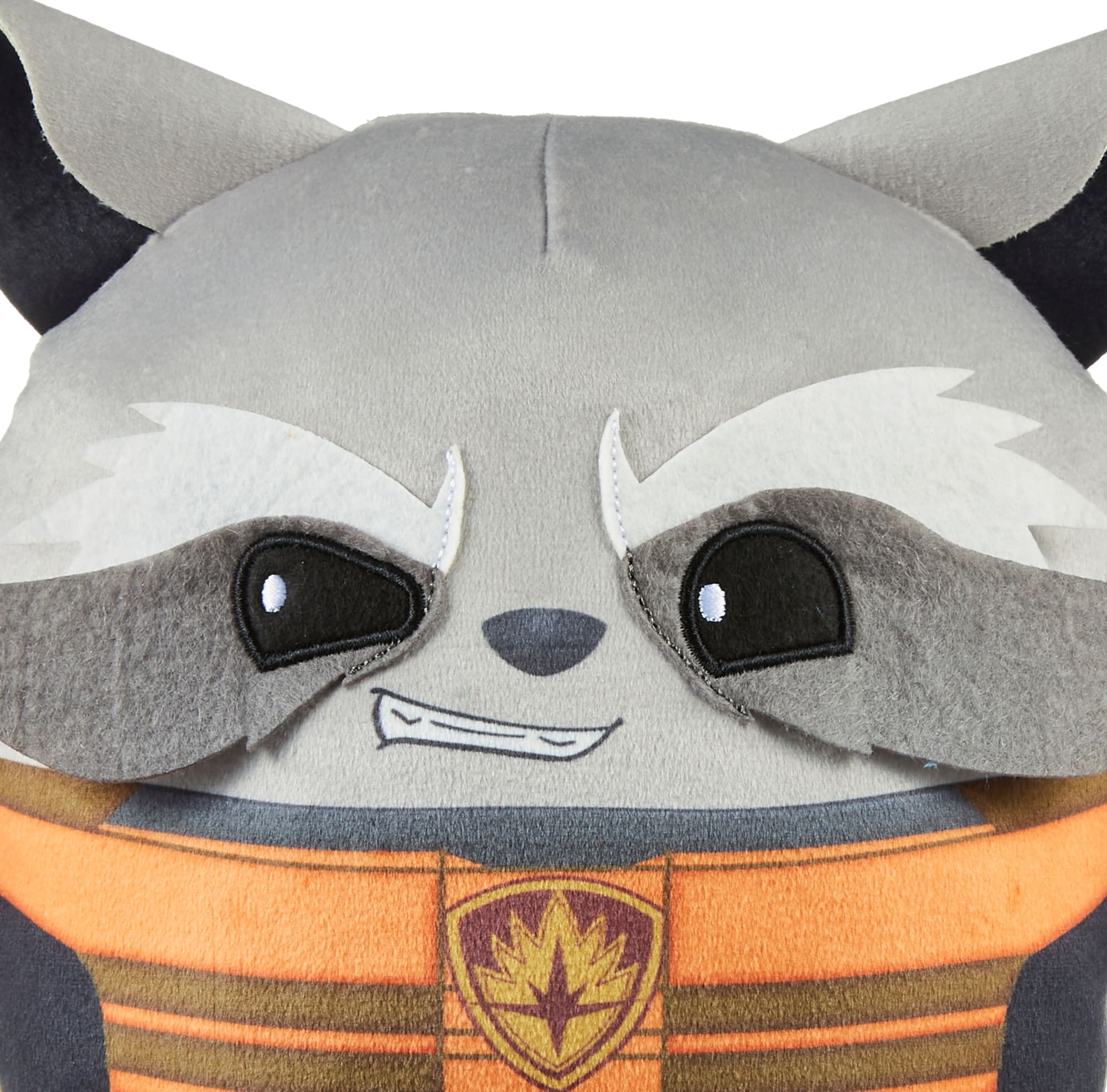 Marvel Cuutopia Plush Rocket, 10-In Soft Rounded Pillow Doll, Collectible Superhero Stuffed Animal