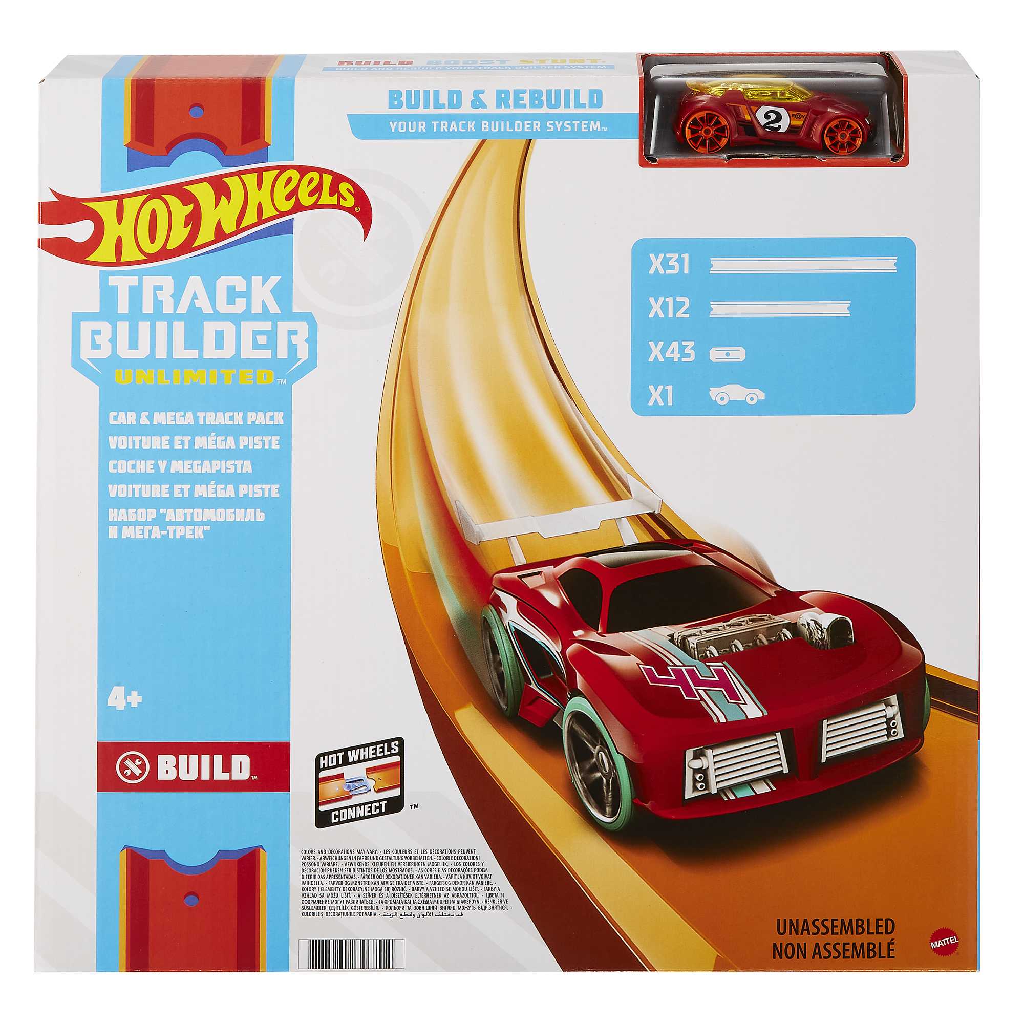 Hot Wheels Voiture et Méga Piste