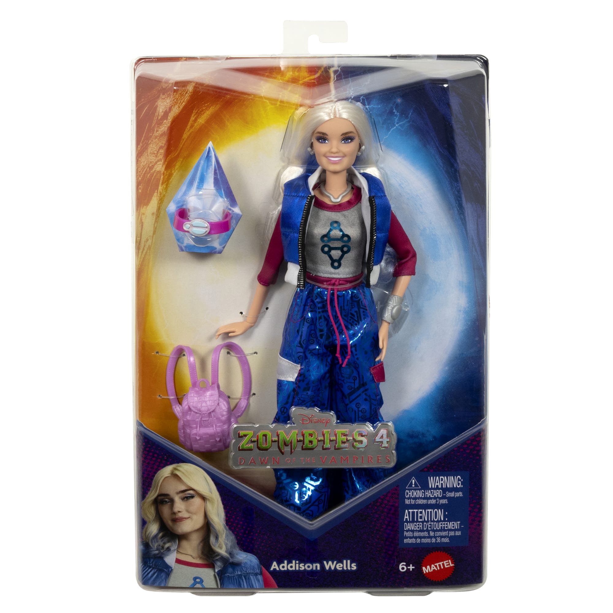 Disney Zombies 4: Dawn Of The Vampires Addison Wells Doll With Movie-inspired Outfit & Accessories