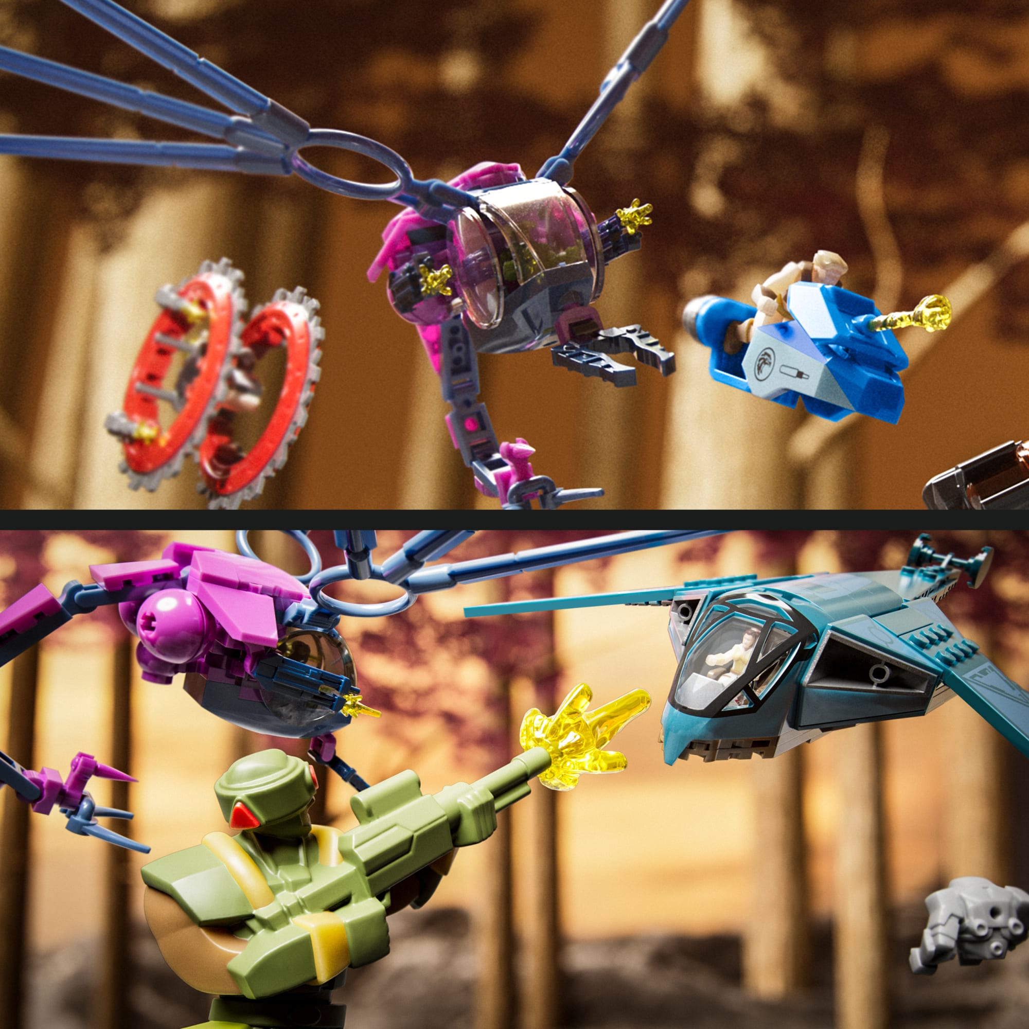 Mattel Brick Shop MOTU Batalla de altos vuelos por Eternia
