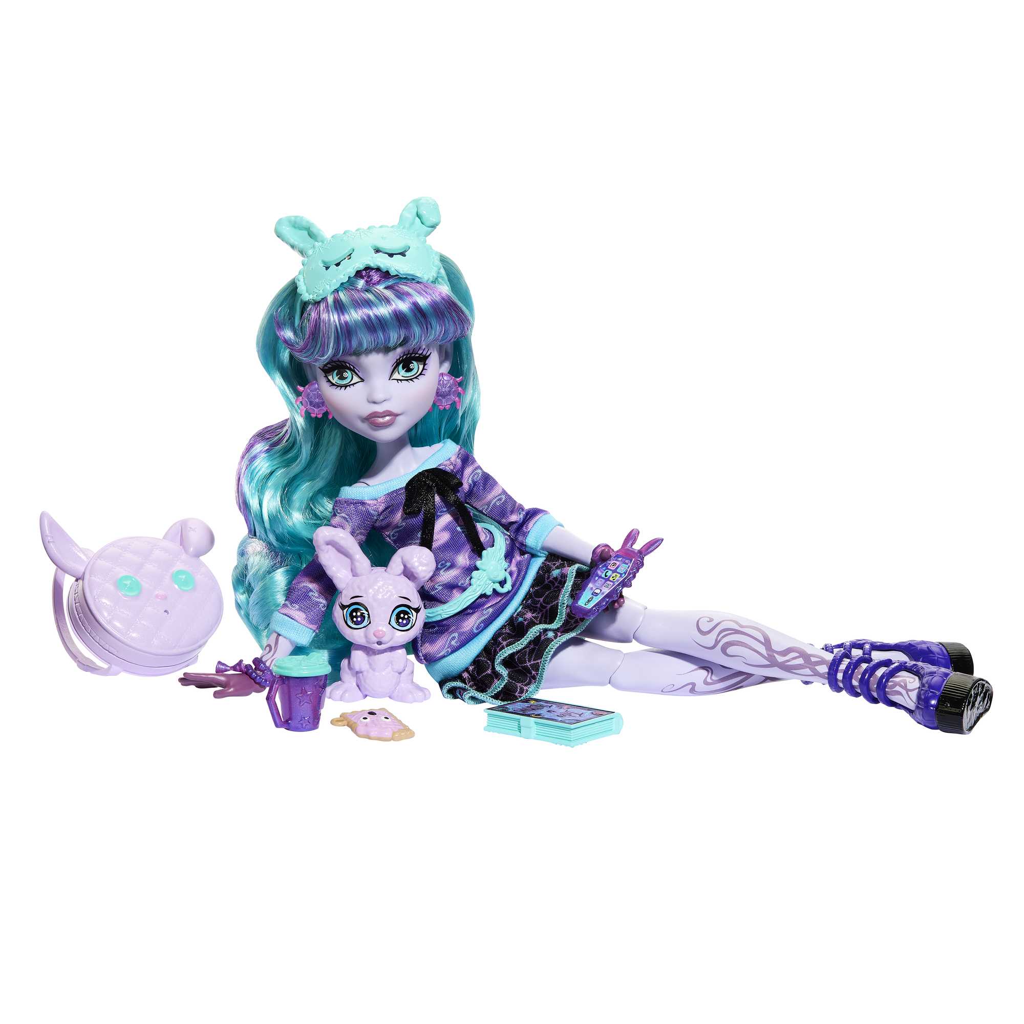 Monster High® Soirée Cris-Jama Twyla, Poupée et Accessoires