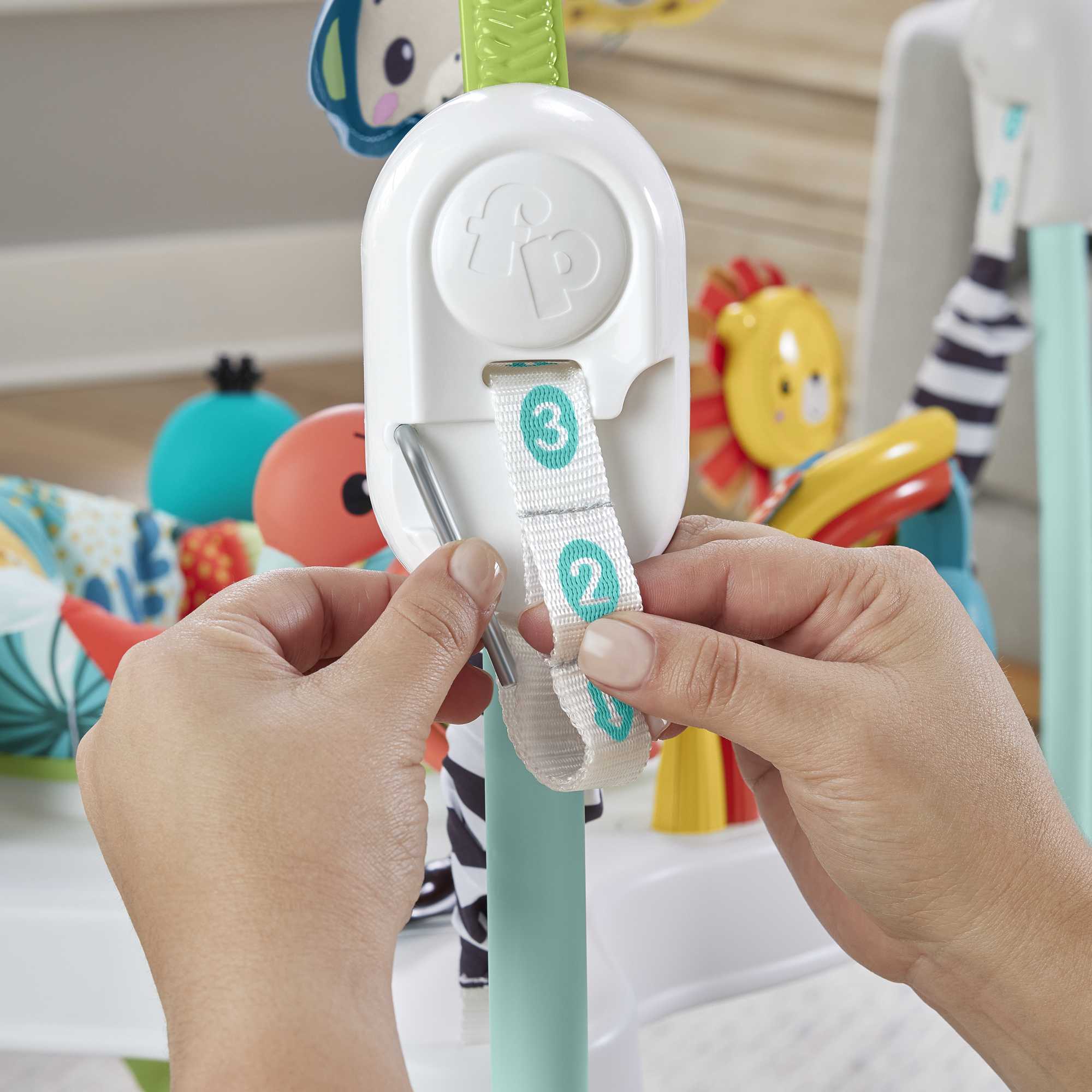 Fisher-Price Jumperoo de La Jungle, Centre D’Activités, Lumières+Sons