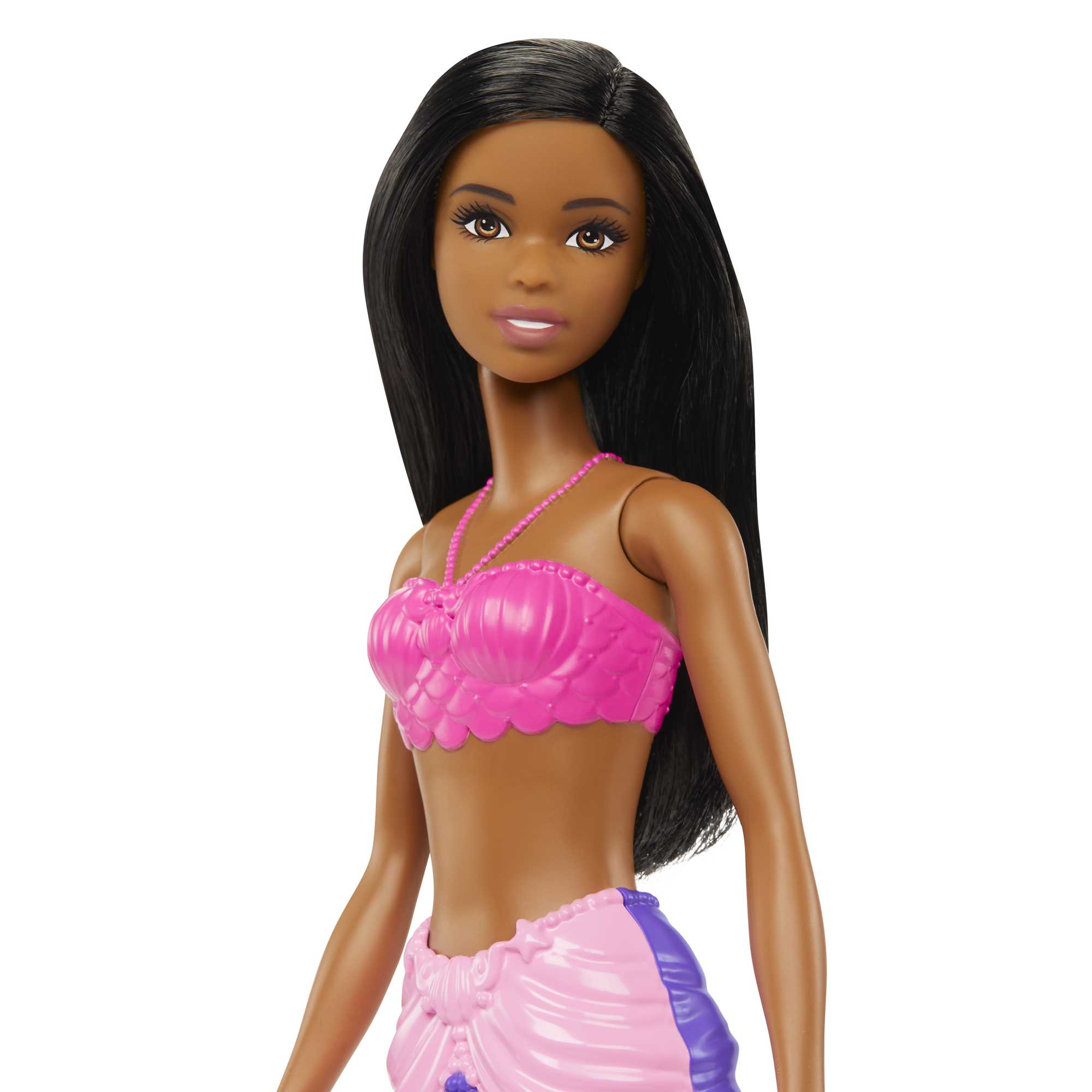 Barbie Fantasía Muñeca Sirena Aleta Morada con Rosa