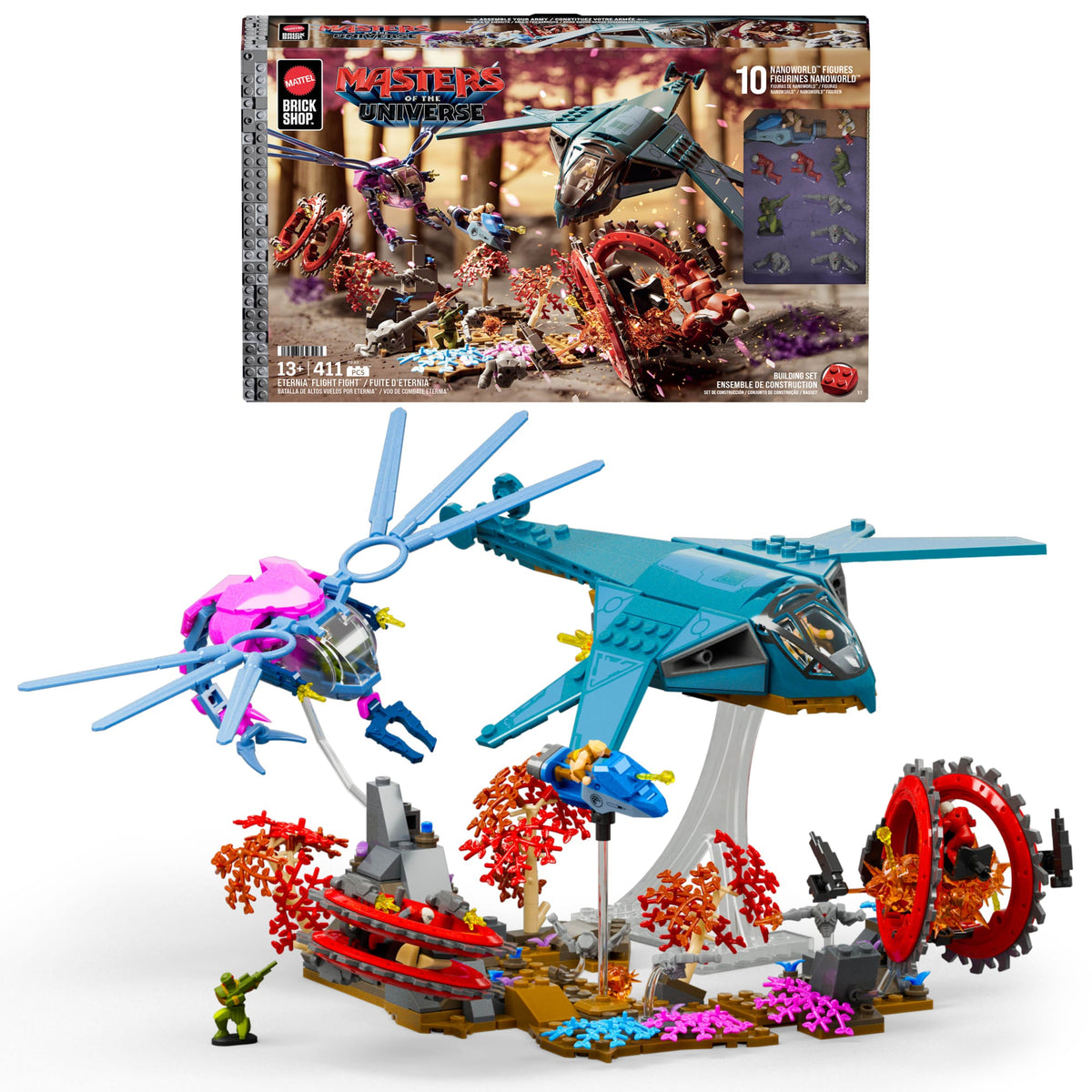 Mattel Brick Shop MOTU Batalla de altos vuelos por Eternia